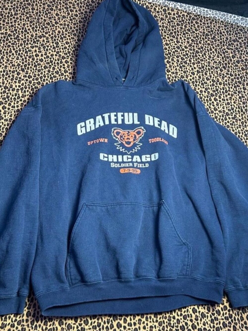 Navy blue Grateful Dead Chicago hoodie